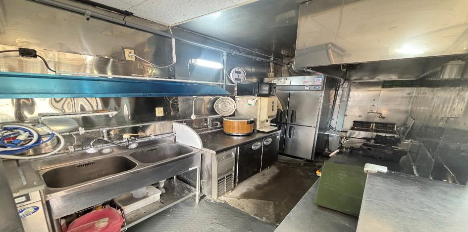 【中野区】【野方・交差点角地】【初期費用380万円以下】野方・交差点角地1-2階一棟16坪／地域密着型飲食に最適な定食屋居抜き